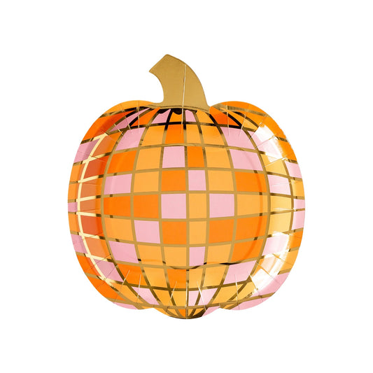 DISCO PUMPKIN  DINNER PLATES