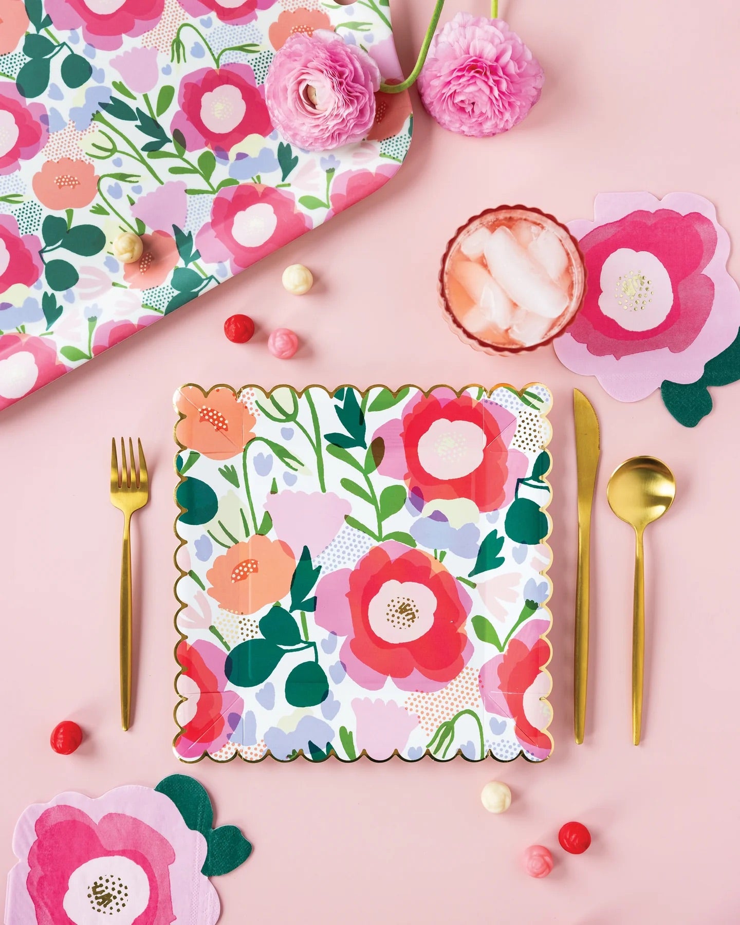 BOTANICAL BLOSSOM COCKTAIL NAPKINS