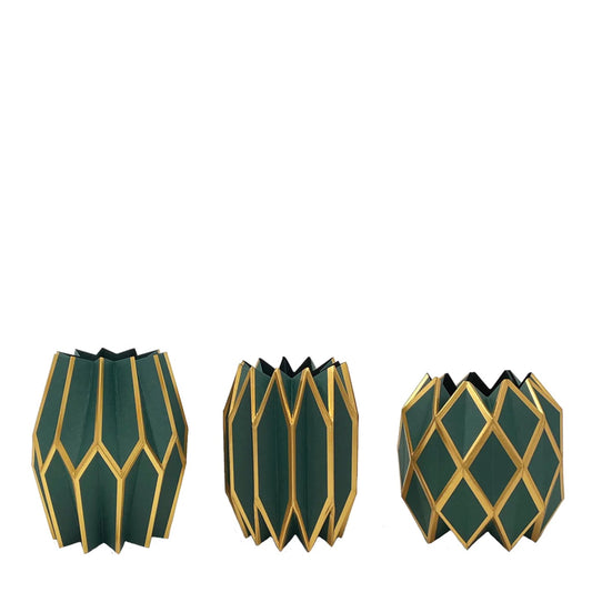Enchanted Forest Green Paper Vase Wraps
