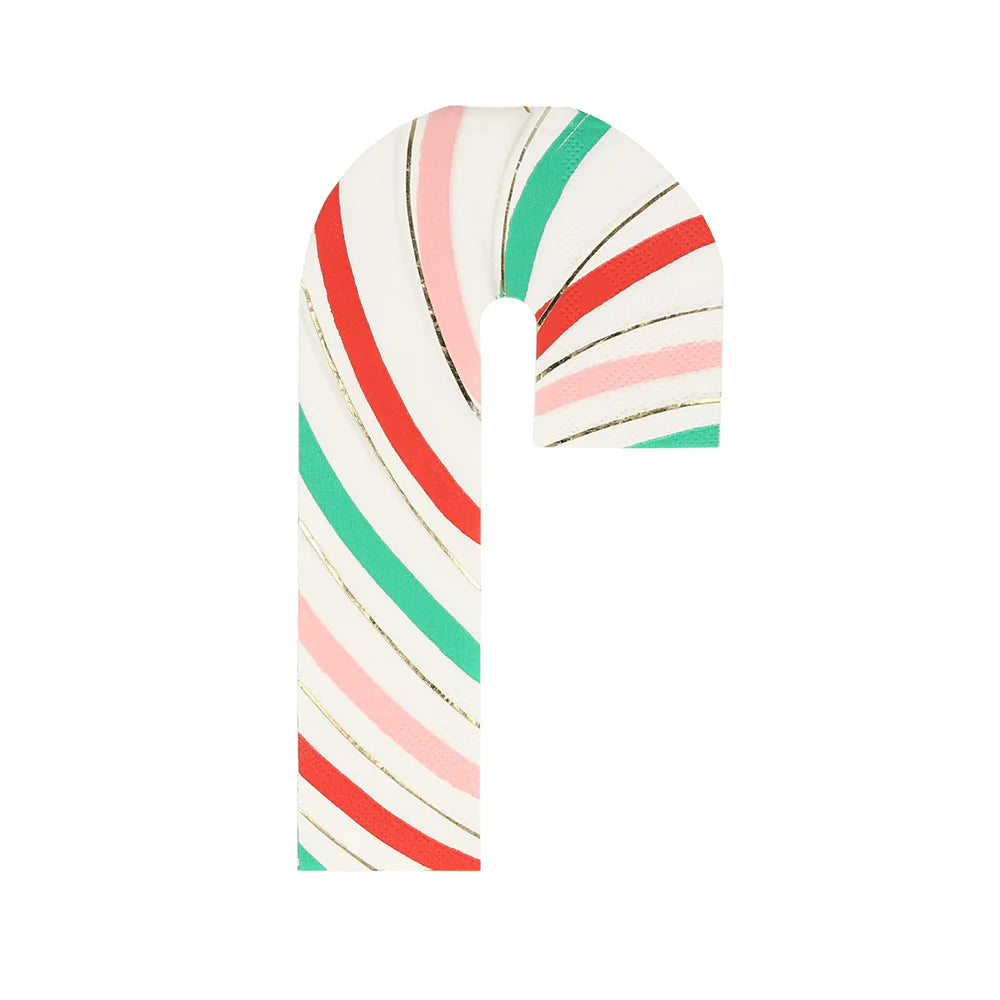 Striped Candy Cane Napkins