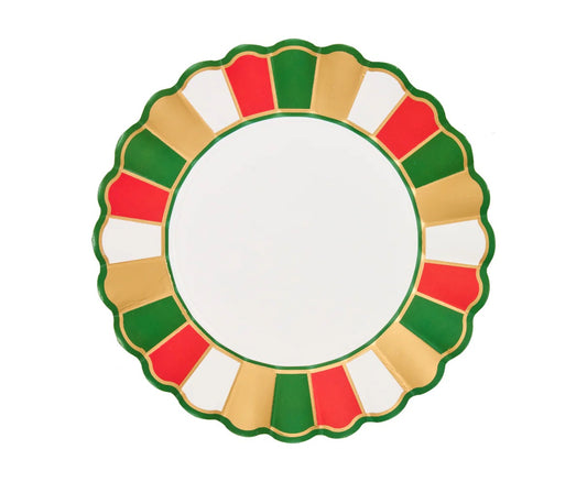 JOYFUL CHRISTMAS DESSERT PLATES