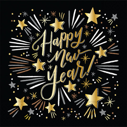 Sparkling New Year Cocktail Napkins