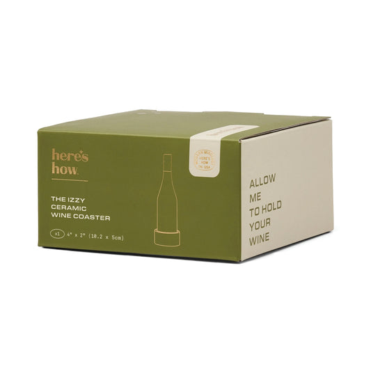 THE IZZY WINE COASTER GREEN