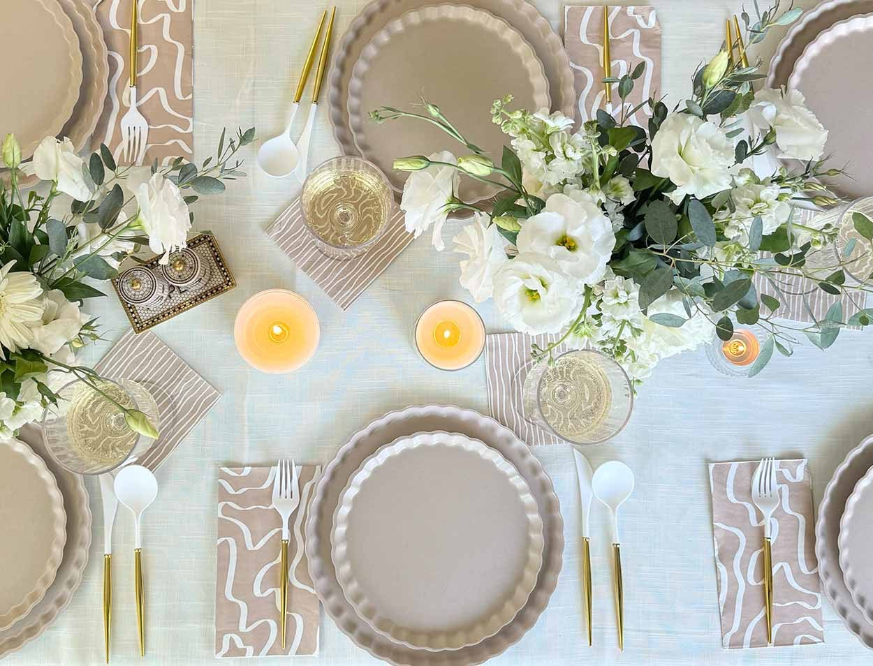ECO SAND DINNER NAPKINS