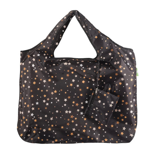 ECO CHIC FOLDABLE REUSABLE LARGE SHOPPING BAG TWINKLE STAR