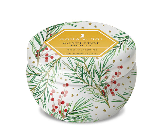 Mistletoe & Holly | 4oz Petite Tin