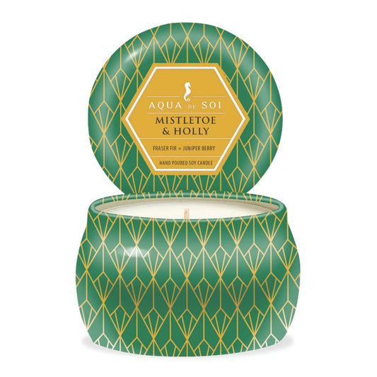Mistletoe & Holly | 4oz Travel Tin (Green)
