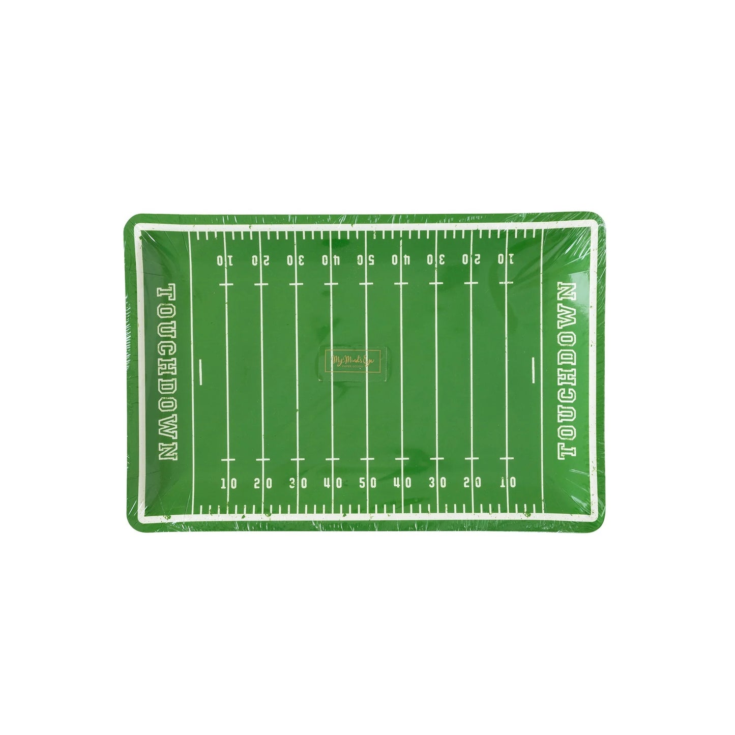 FOOTBALL FIELD SHAPED COCKTAIL & DESSERT PLATES