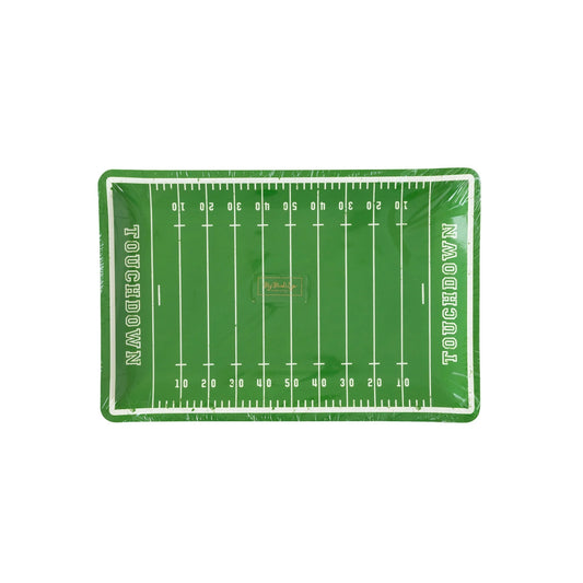 FOOTBALL FIELD SHAPED COCKTAIL & DESSERT PLATES
