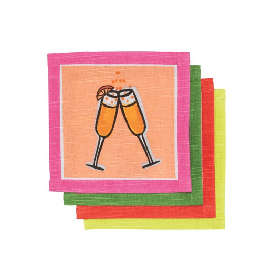 MIMOSA COCKTAIL NAPKIN SET