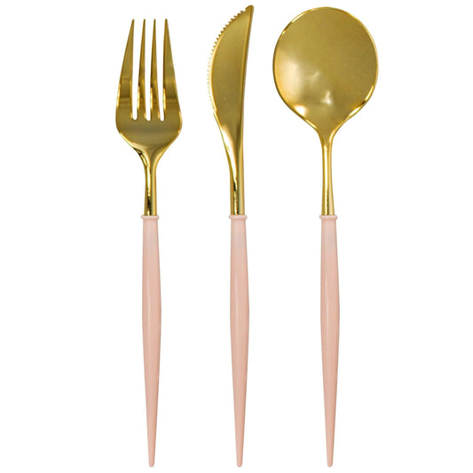 Bella Blush & Gold Cutlery