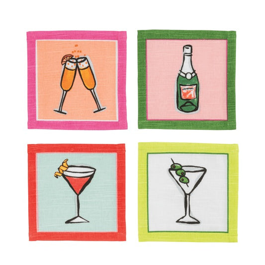 MIMOSA COCKTAIL NAPKIN SET