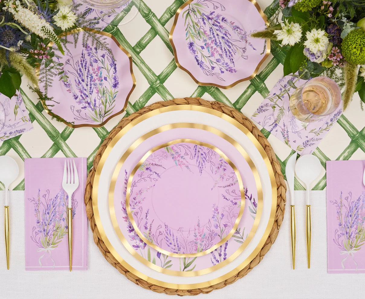LAVENDER FIELDS APPETIZER PLATES