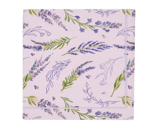LAVENDER FIELDS COCKTAIL NAPKINS