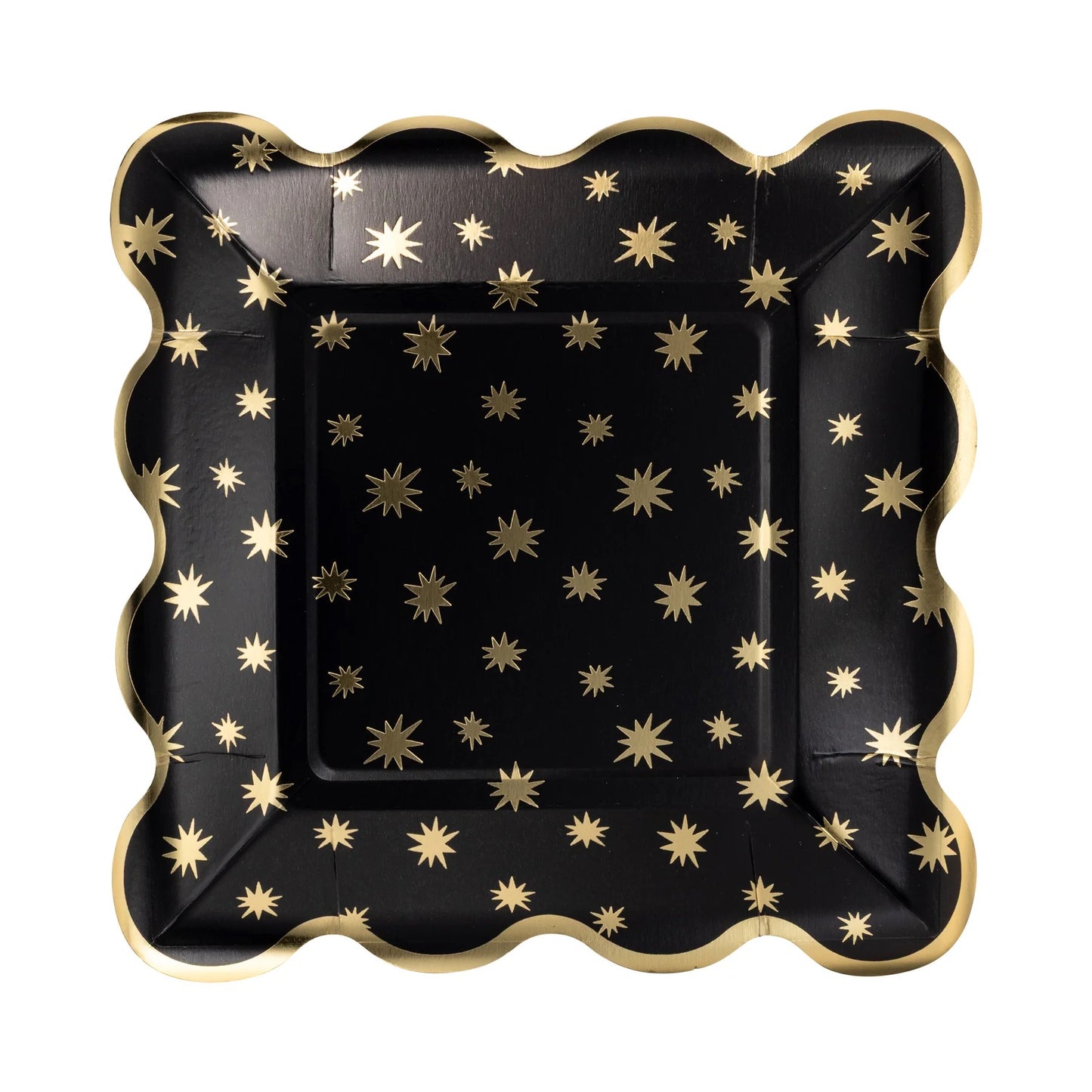 NEW YEAR'S STAR PATTERN  DESSERT PLATE
