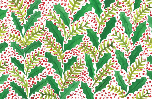 JOLLY HOLLY PAPER PLACEMATS