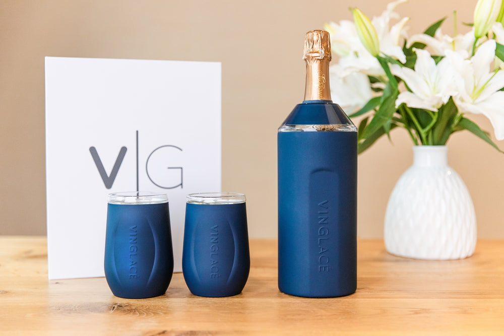 NAVY WINE GIFT SET