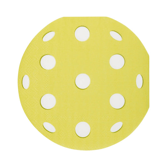 PICKLEBALL SHAPED PAPER COCKTAIL NAPKINS