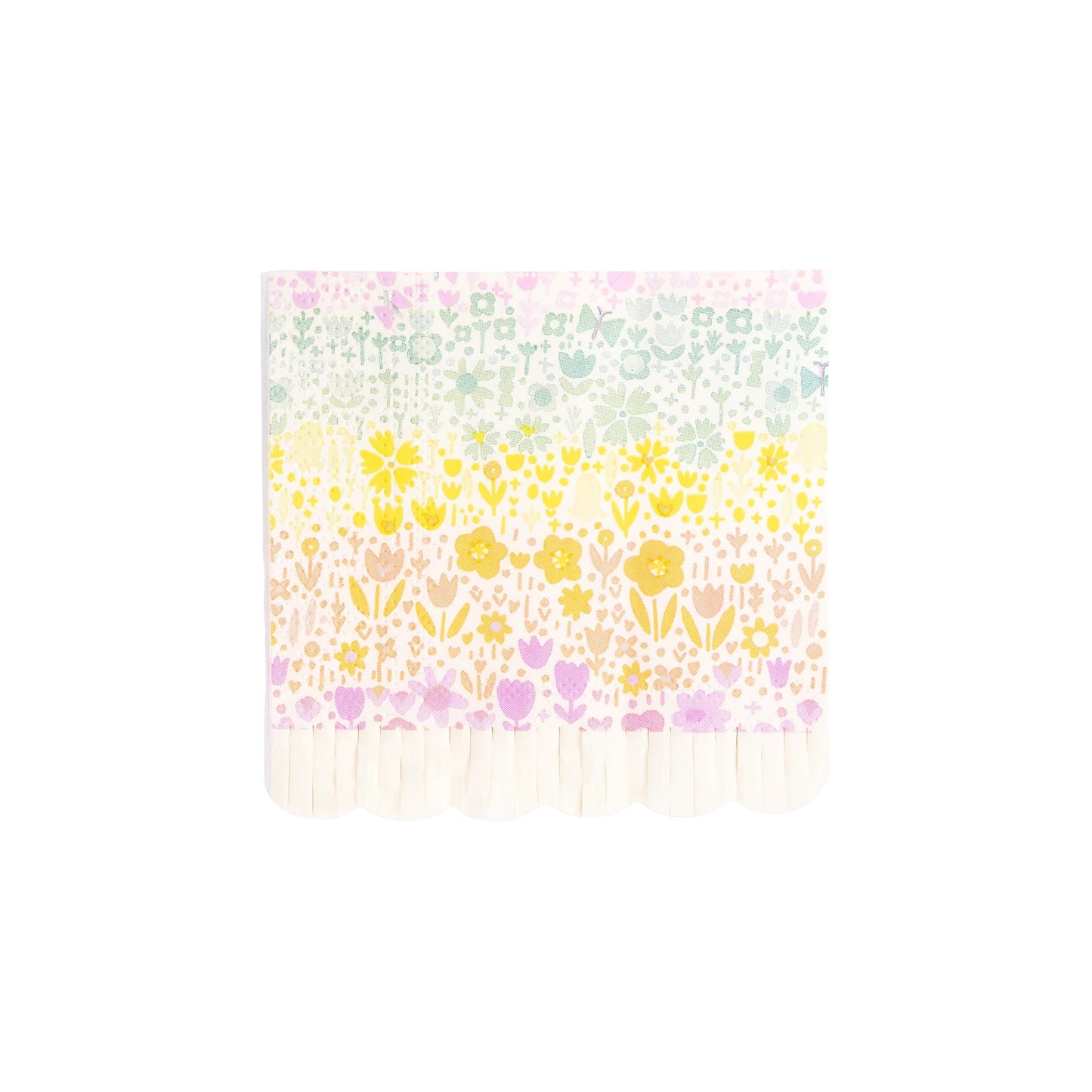 RAINBOW FIELDS FRINGE COCKTAIL NAPKINS