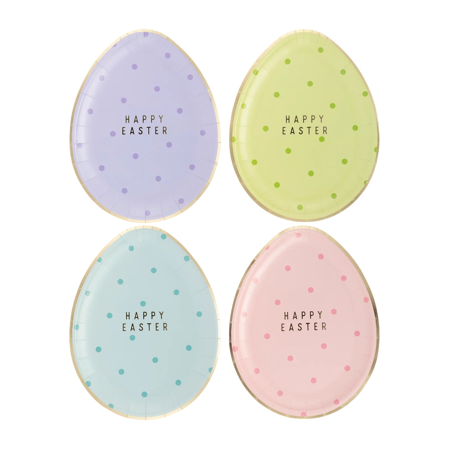 EGGCELLENT POLKA DOT DESSERT PLATES