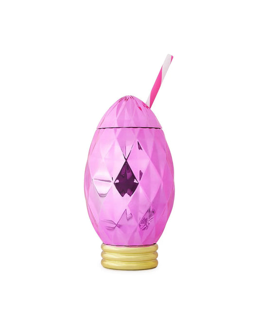 PINK VINTAGE HOLIDAY LIGHT CUP