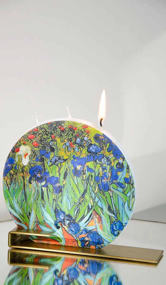 ViNCENT VAN GOGH - IRISE ROUND FLAT CANDLE