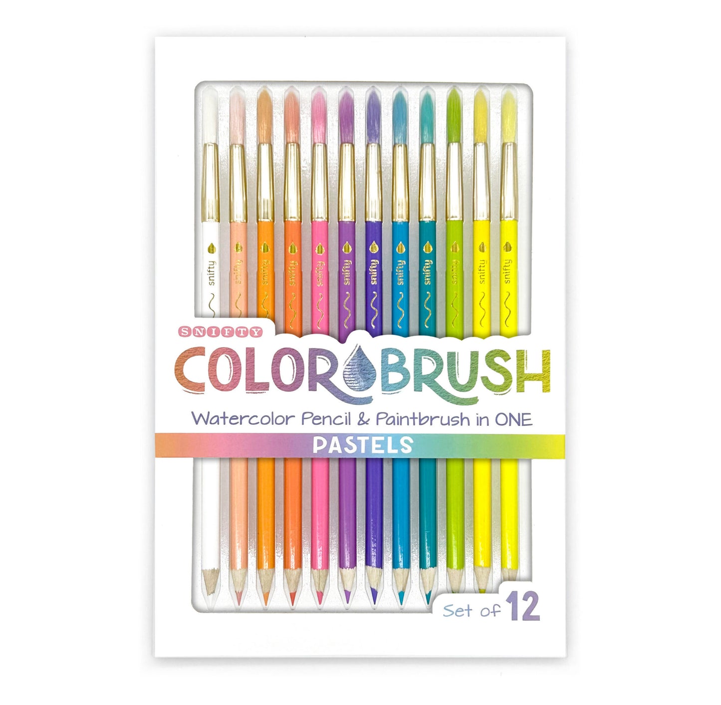 PASTEL COLORBRUSH WATERCOLOR PENCIL AND BRUSH SET