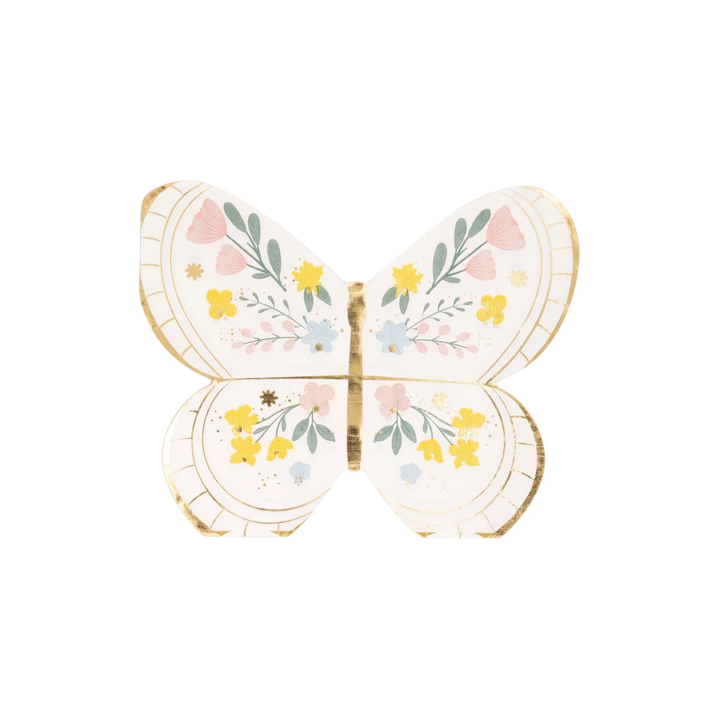 PASTEL BUTTERFLY DESSERT PLATES