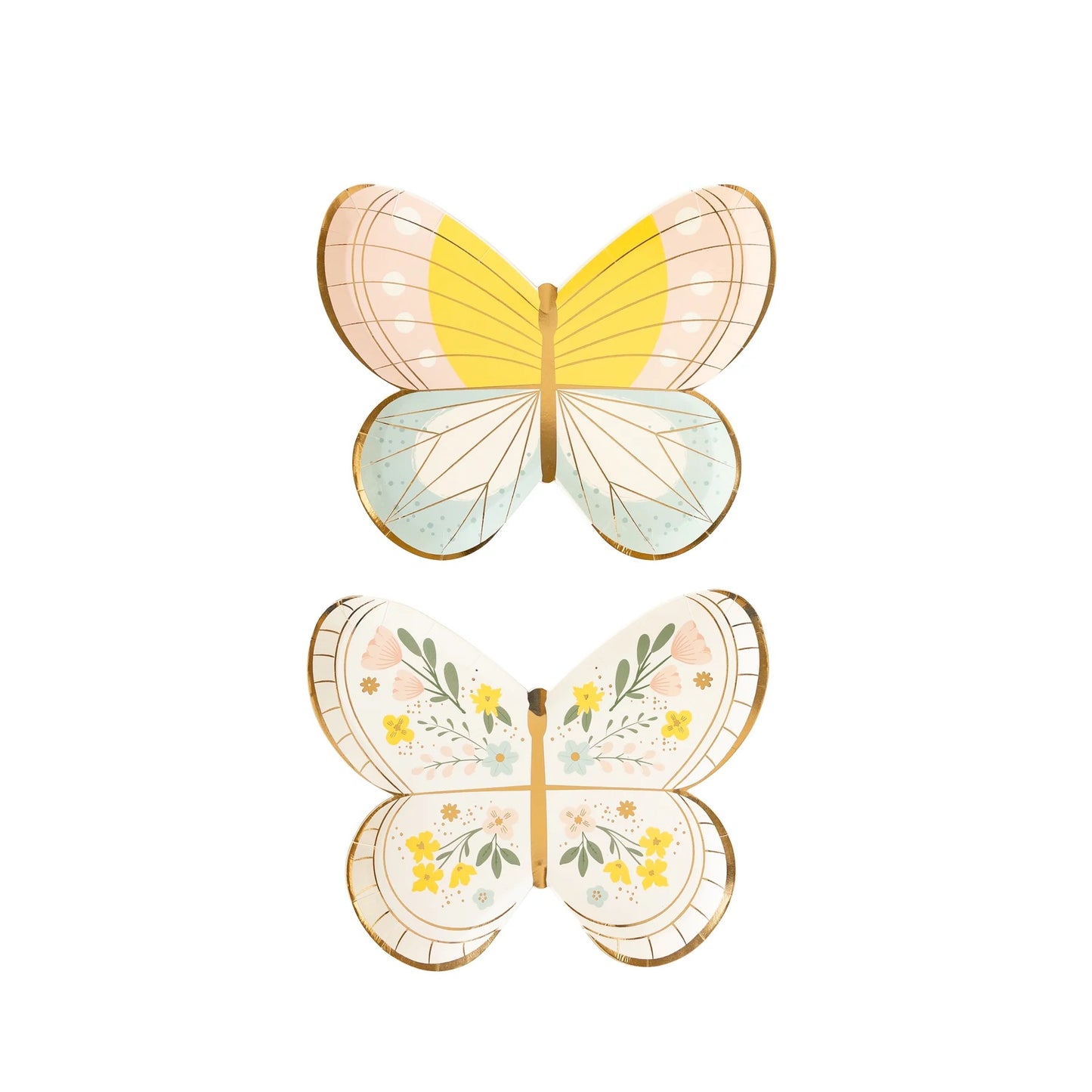 PASTEL BUTTERFLY DESSERT PLATES