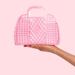 Bubble Pink Retro Jelly Small Basket