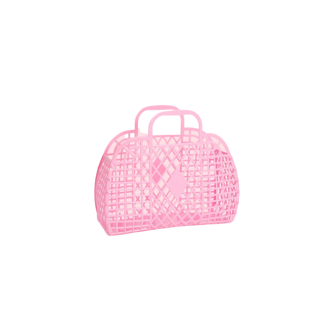 Bubble Pink Retro Jelly Small Basket