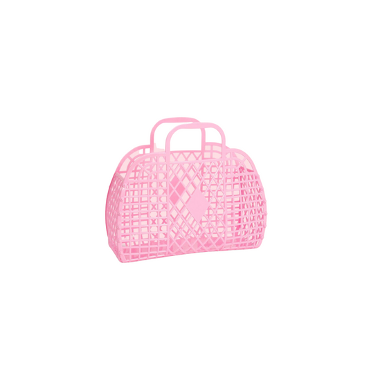 Bubble Pink Retro Jelly Small Basket