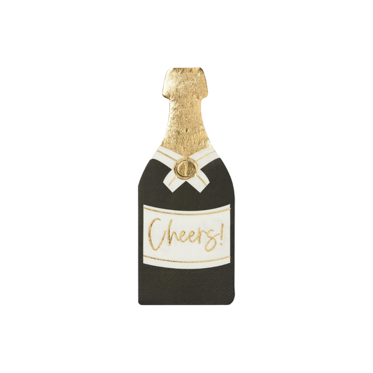 CHAMPAGNE BOTTLE  CELEBRATE GOOD TIMES COCKTAIL NAPKINS