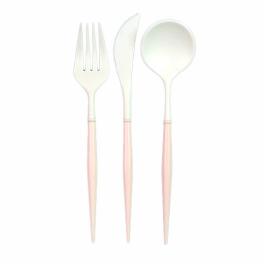 BLUSH BELLA ASSORTED PLASTIC CUTLERY