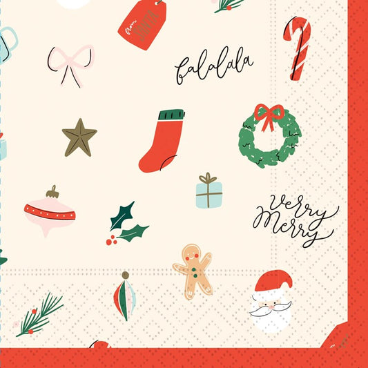 MERRY & SWEET COCKTAIL NAPKINS