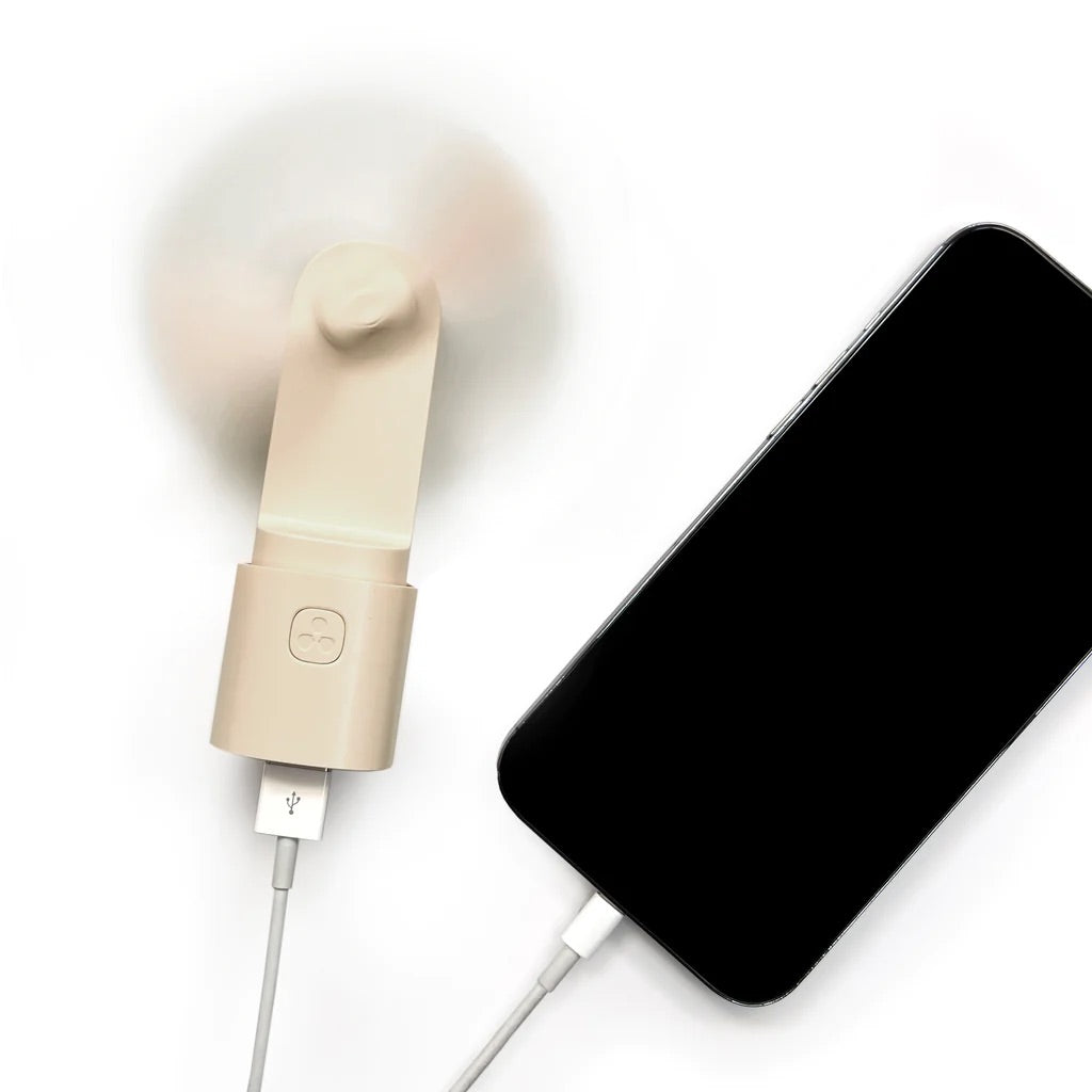 NATURAL"EASY BREEZY" PORTABLE FAN WITH POWER BANK