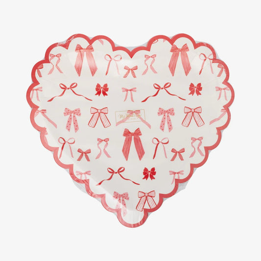 Coquette Heart Dessert Plates