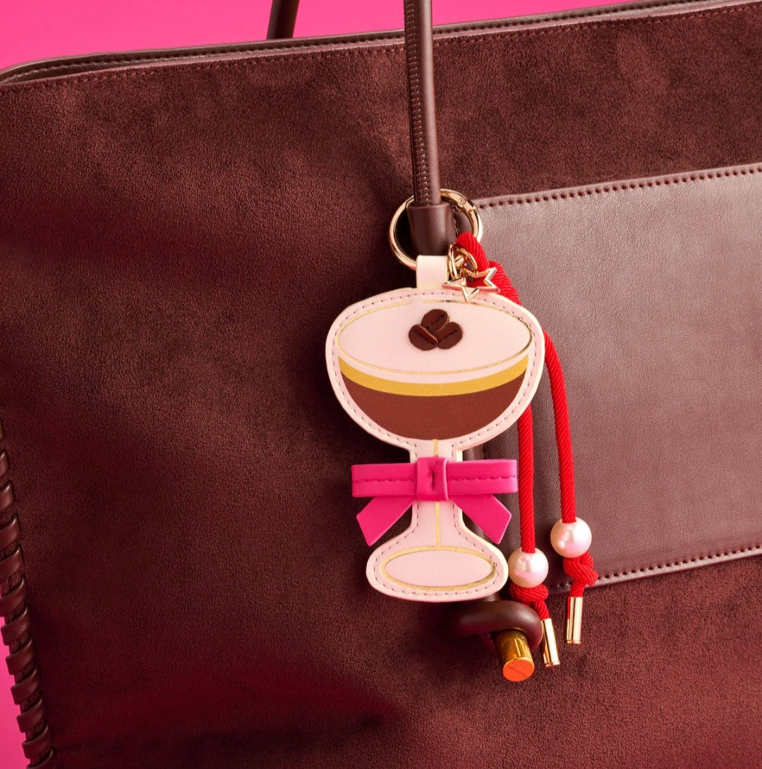 Espresso Martini Bag Charm/Key Ring