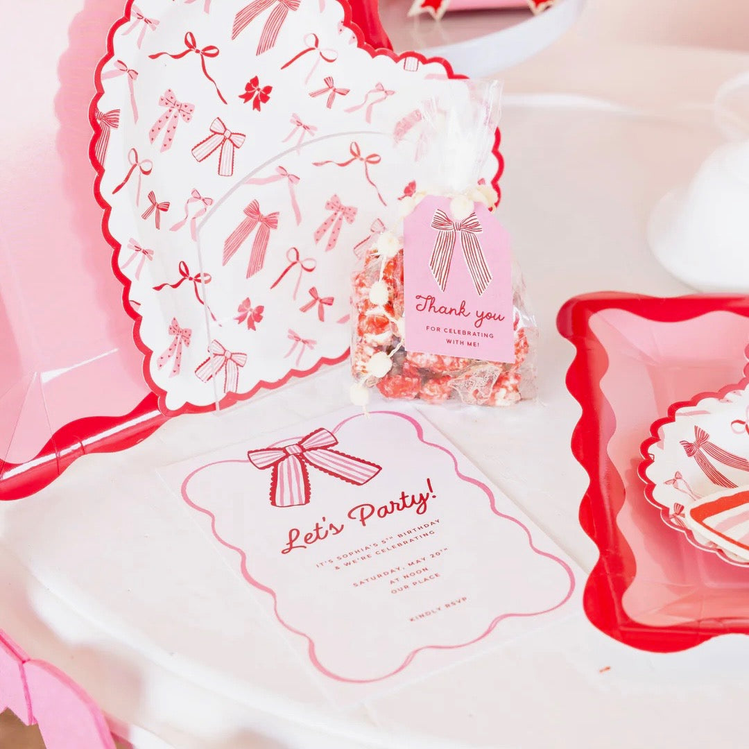Coquette Heart Dessert Plates