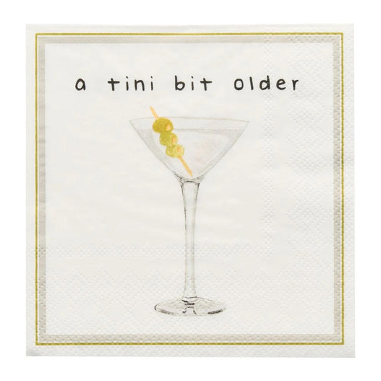 'A Tini Bit Older' Cocktail Napkins