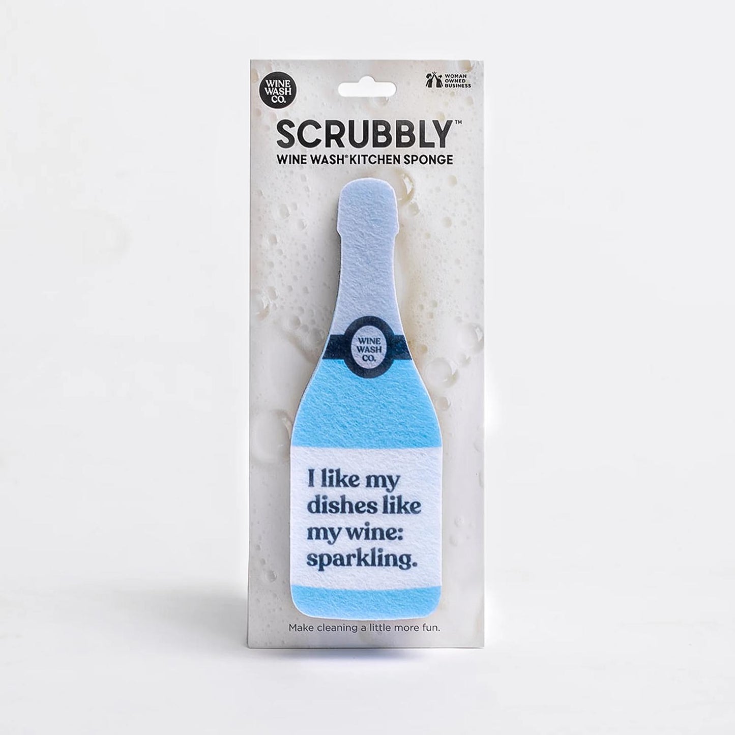 SCRUBBLY WINE BOTTLE KITCHEN SPONGES 8 DESIGNS