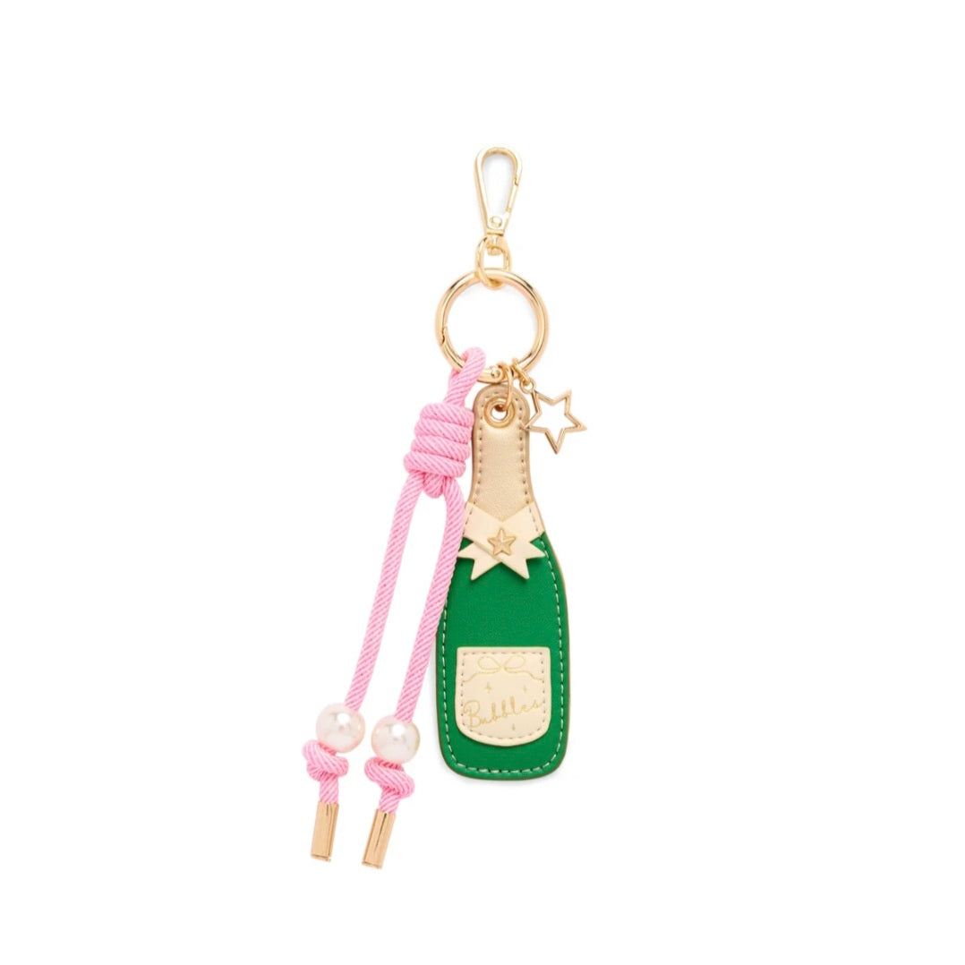 Champagne Bottle Bag Charm/Key Ring