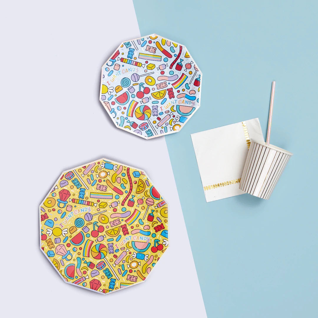 I Want Candy Dessert Plates