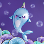 Narwhal  Foil Balloon