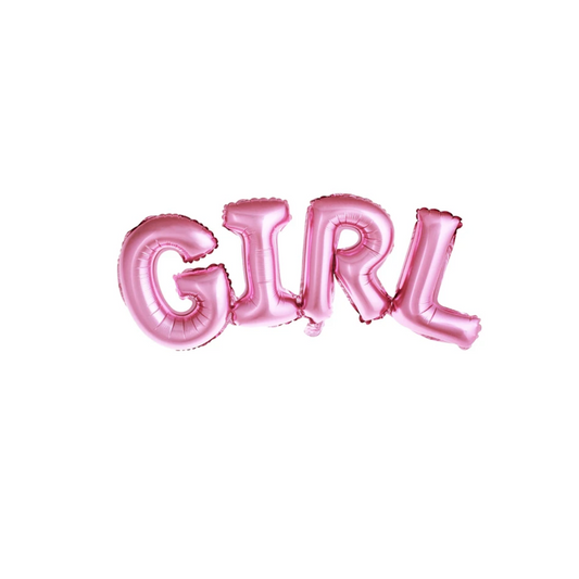 GIRL LETTER FOIL BALLOON