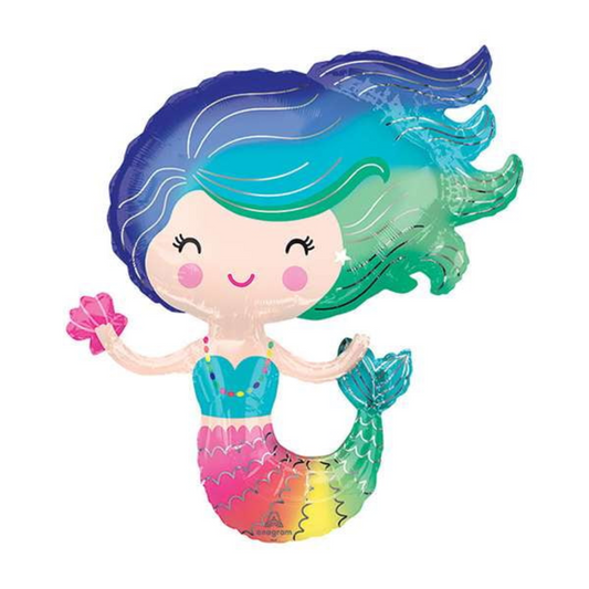 GIANT RAINBOW MERMAID BALLOON