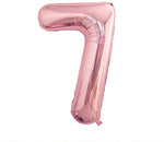 Rosegold Numbers Foil Balloons