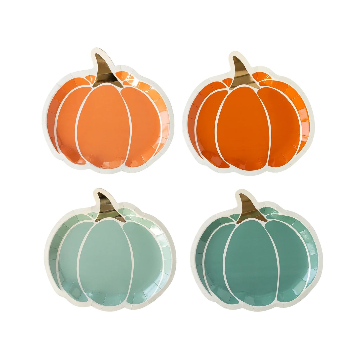 COLORFUL PUMPKIN DINNER PLATES