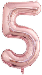 Rosegold Numbers Foil Balloons
