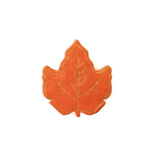 MAPLE LEAF SHAPED COCKTAIL NAPKINS